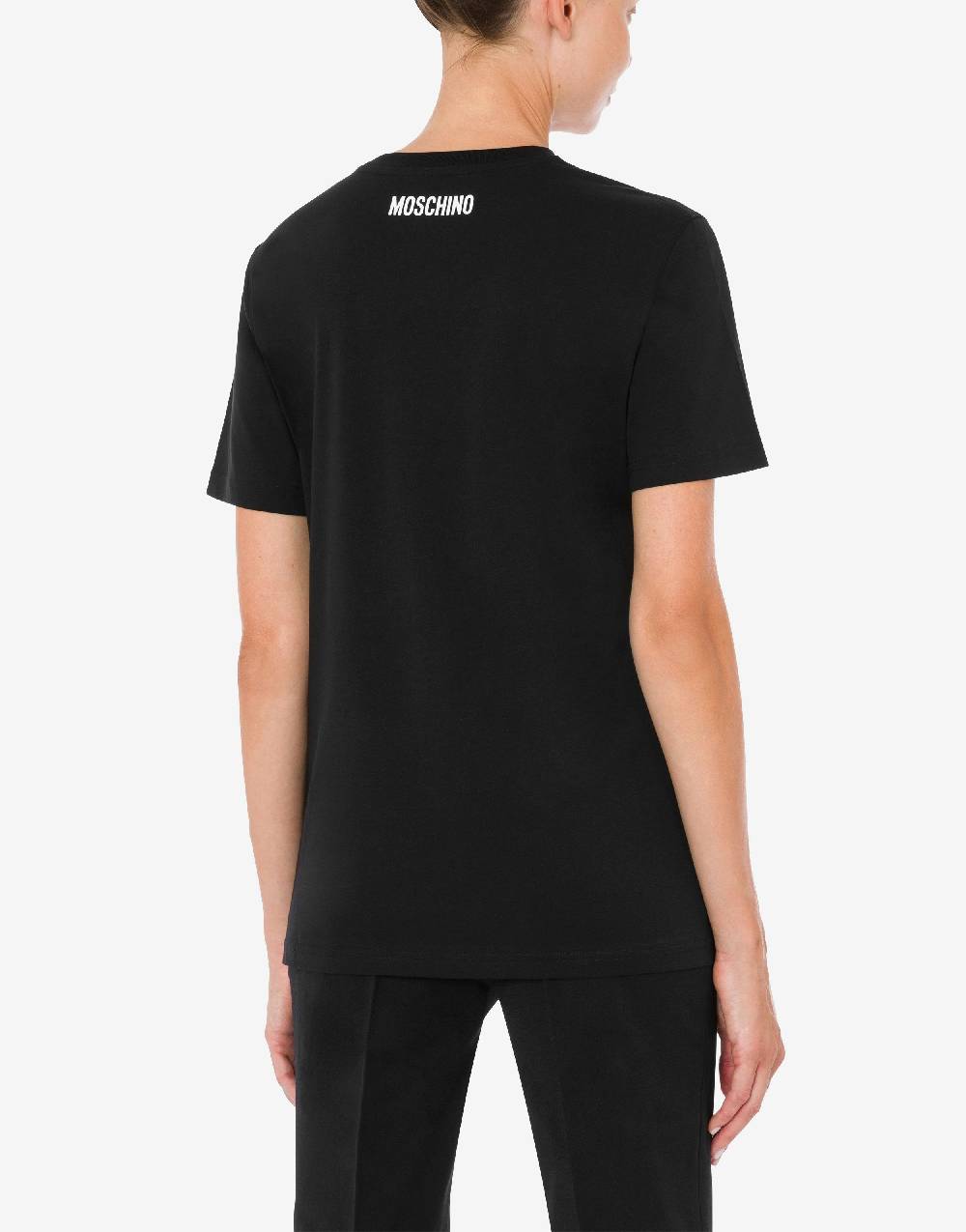 Love Moschino T-shirt in jersey organico You Can't Be Serious Offerta