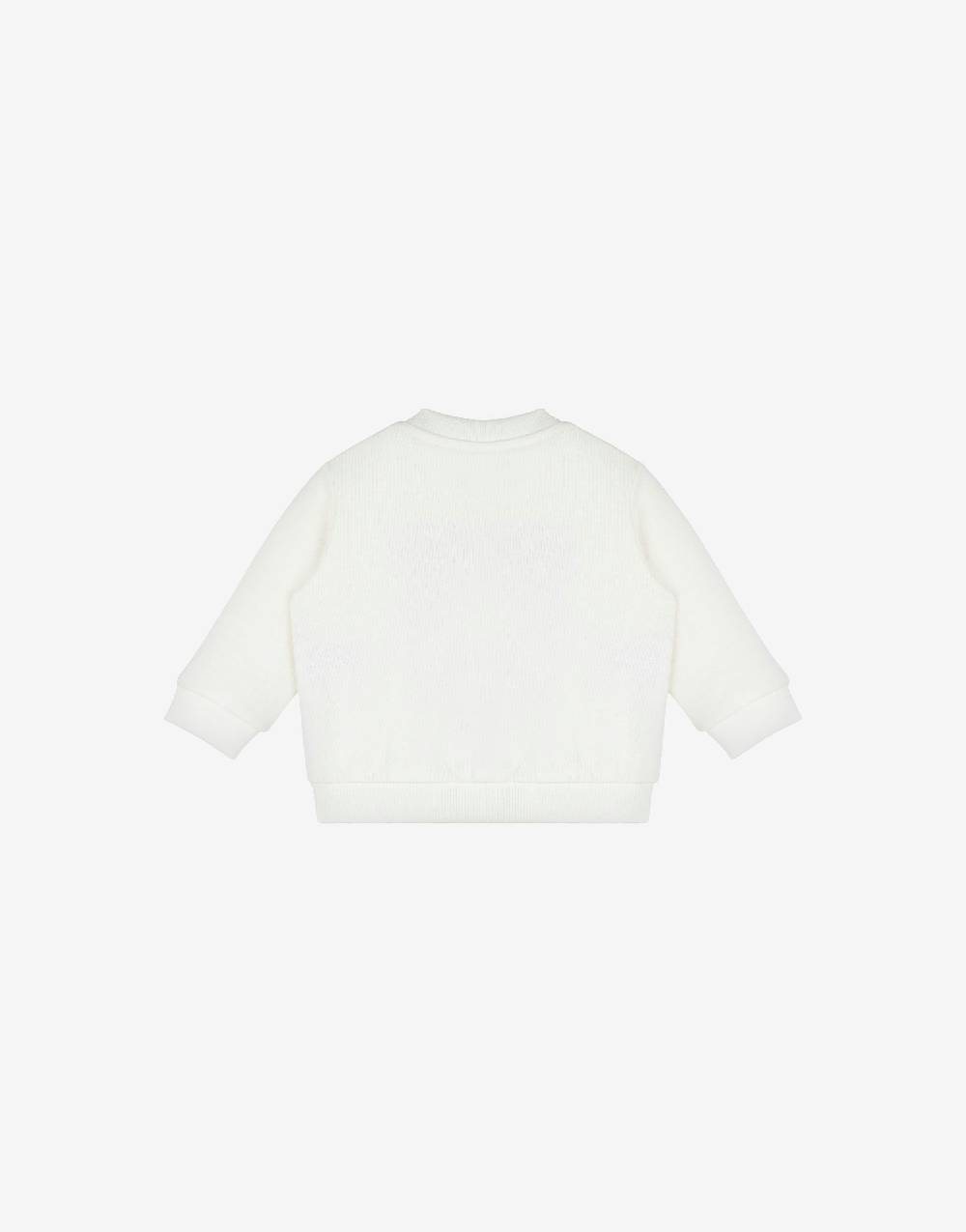 Love Moschino Felpa in cotone Teddy Embroidery Fino Al -60%
