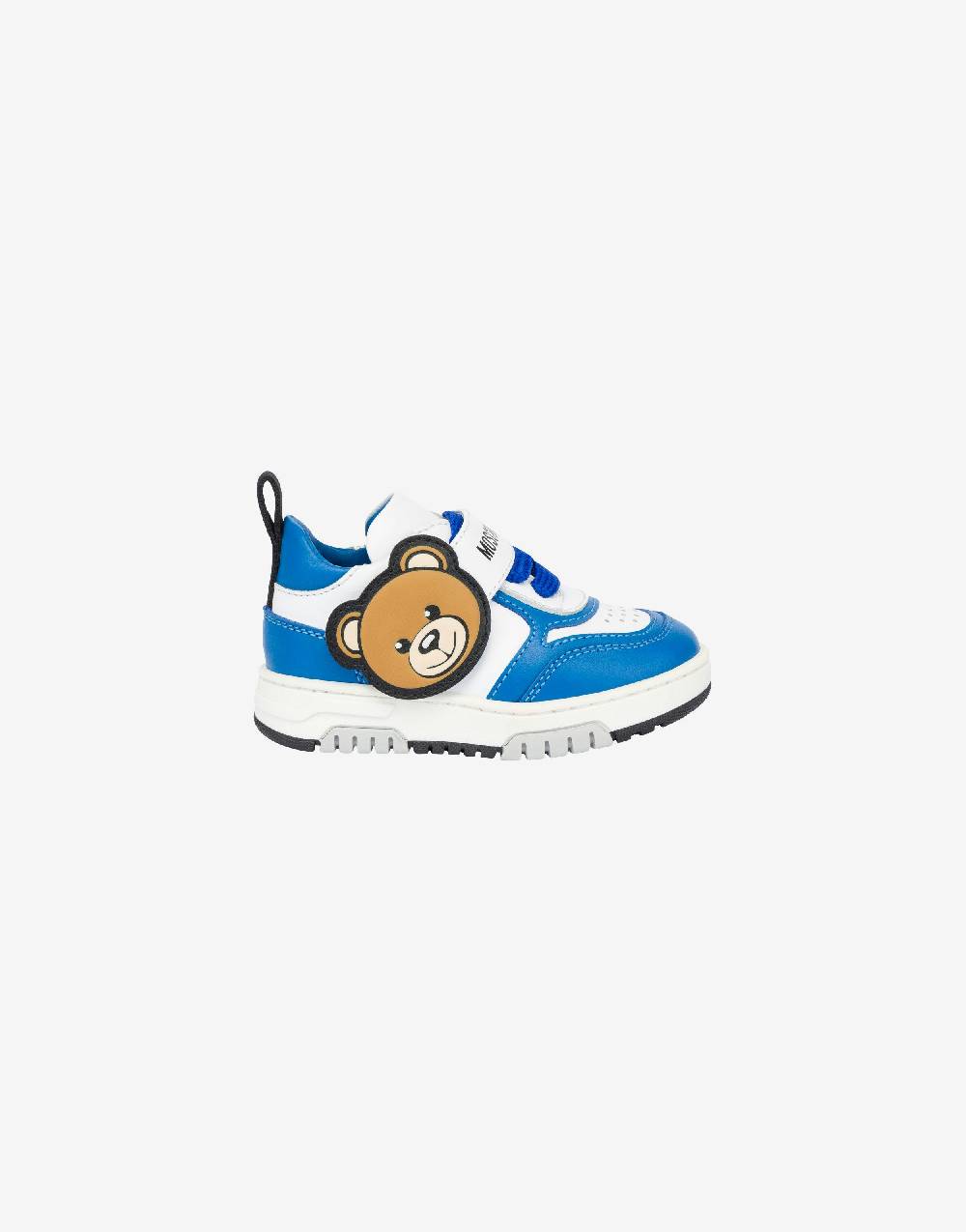 Love Moschino Sneakers in vitello Teddy Patch Sottocosto