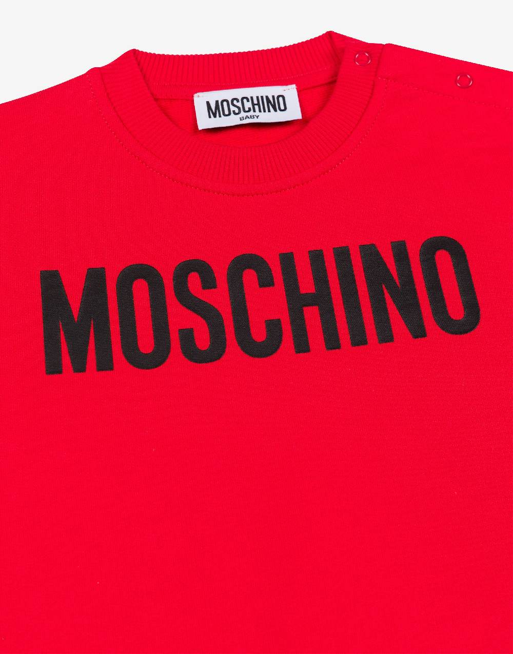 Love Moschino Felpa in cotone Logo Print Convenienza