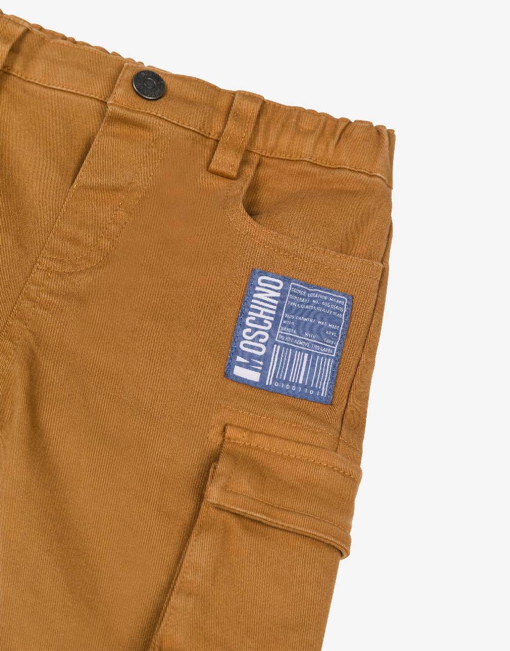 Love Moschino Pantalone in gabardina Barcode Patch Spedizione gratuita