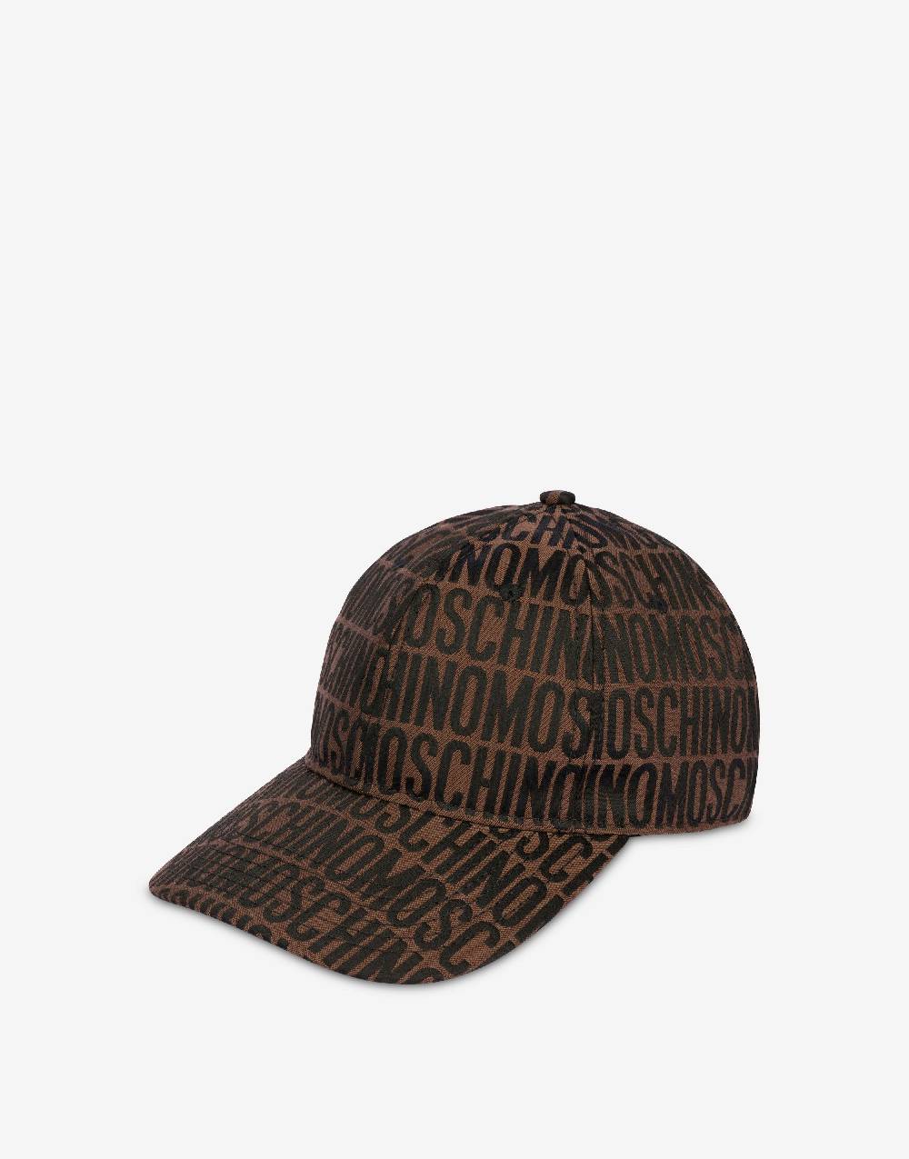 Love Moschino Cappello in nylon Allover Logo Spedizione Gratuita