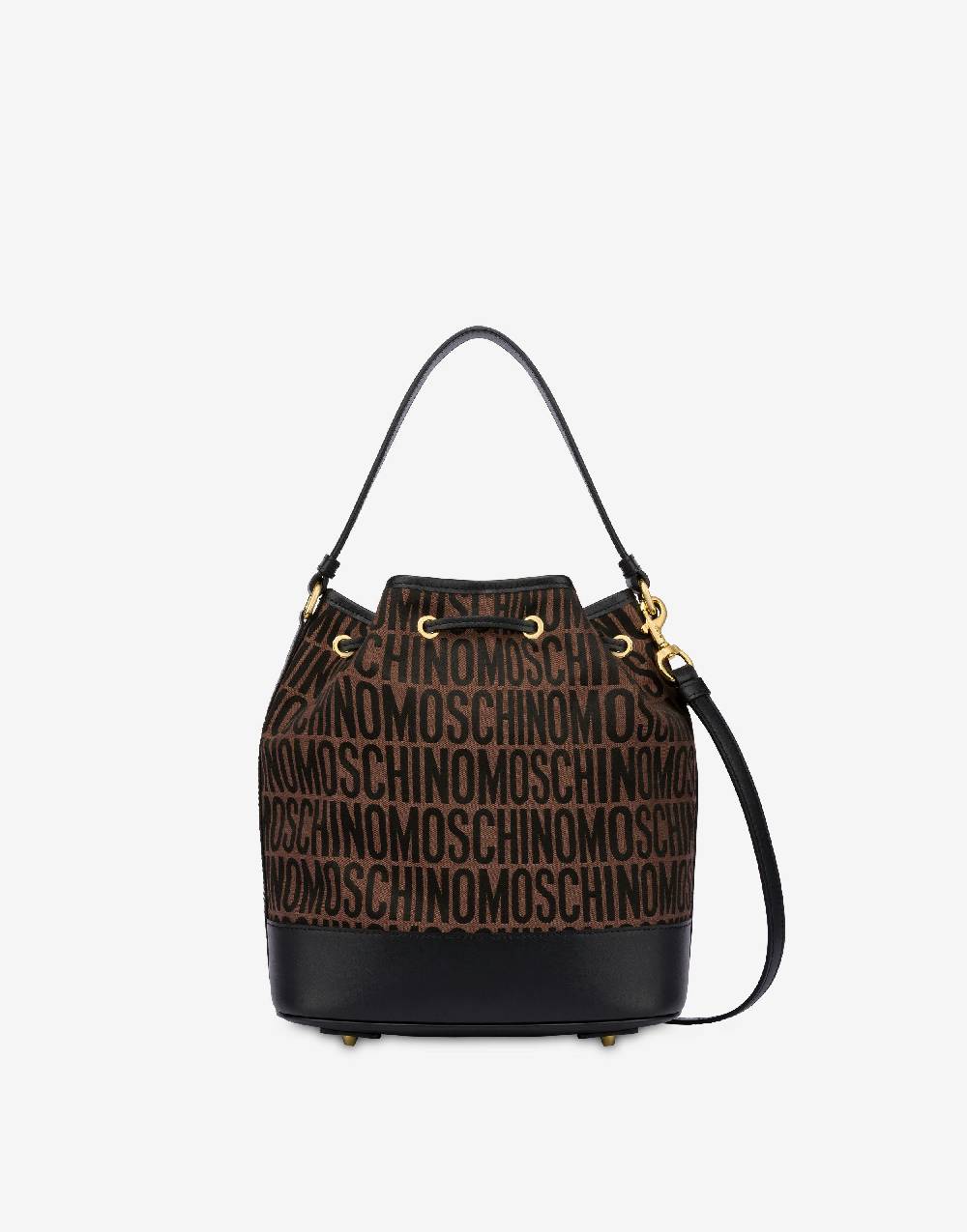 Love Moschino Borsa a secchiello in nylon Allover Logo Negozi Online