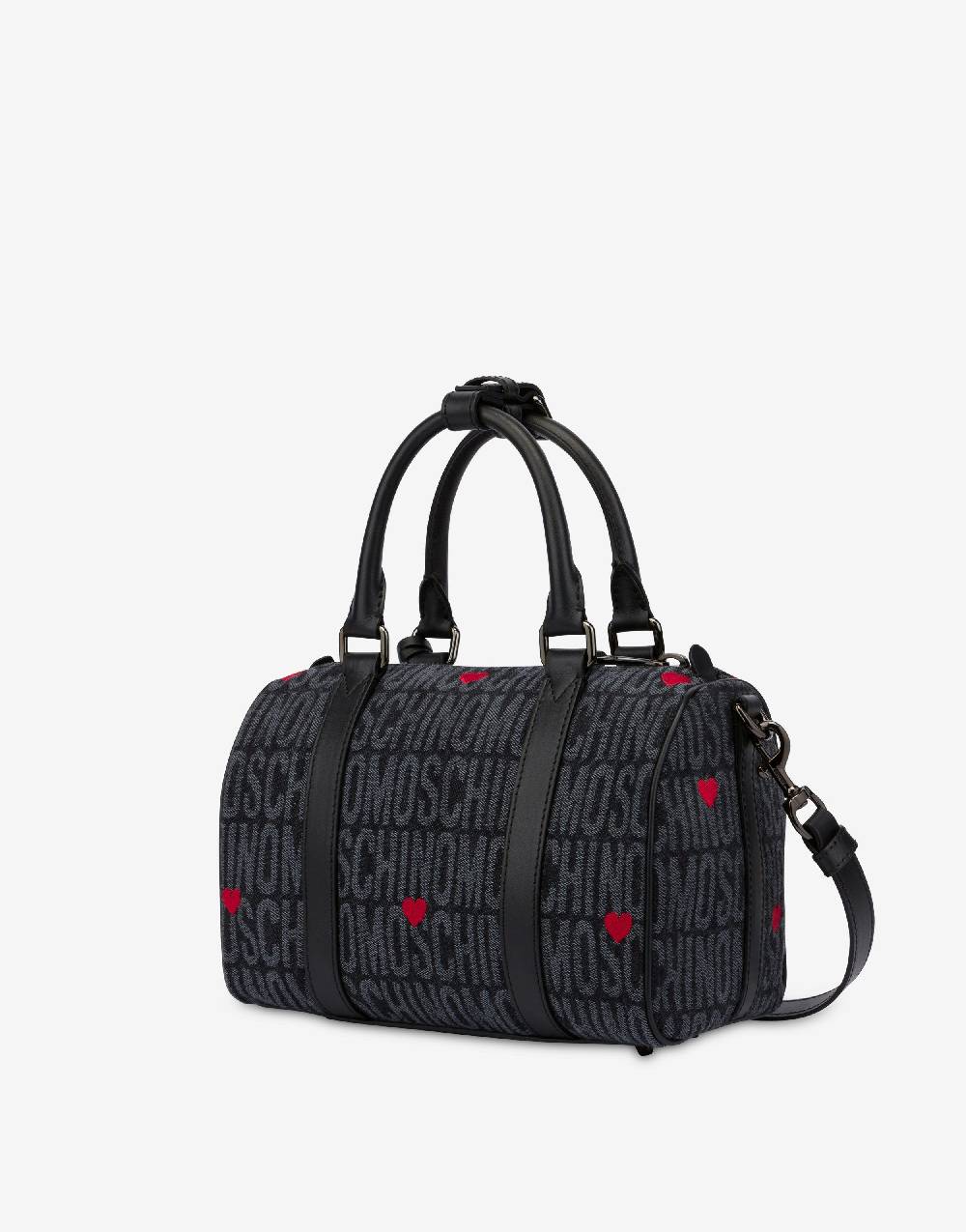 Love Moschino Borsa a bauletto con cuori Allover Logo Shopping Online