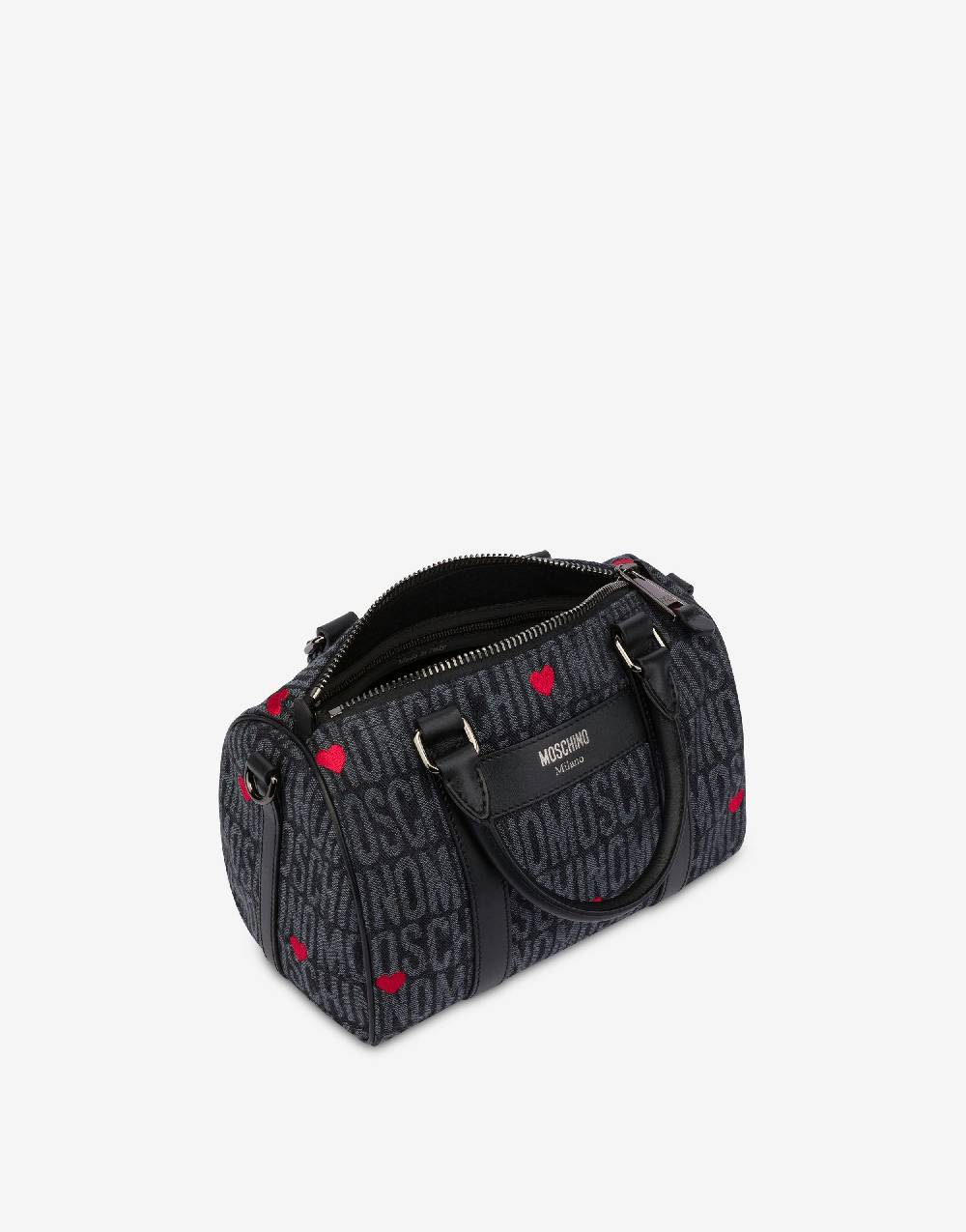 Love Moschino Borsa a bauletto con cuori Allover Logo Shopping Online