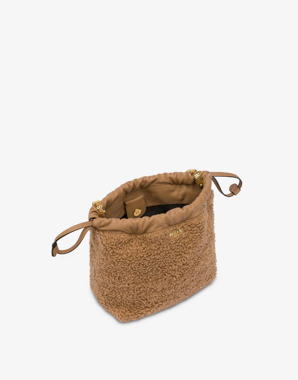 Love Moschino Borsa a secchiello Mini Lettering Vendite Flash