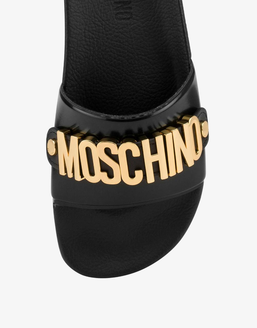 Love Moschino Pool slides Lettering Logo Super sconto