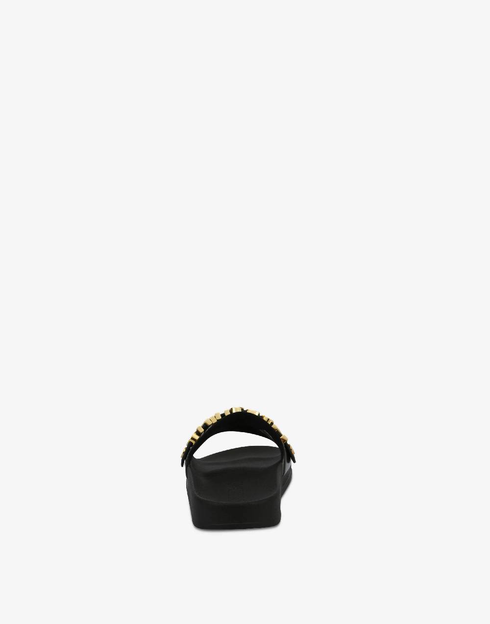 Love Moschino Slide sandal in PVC con logo Lettering Sottocosto