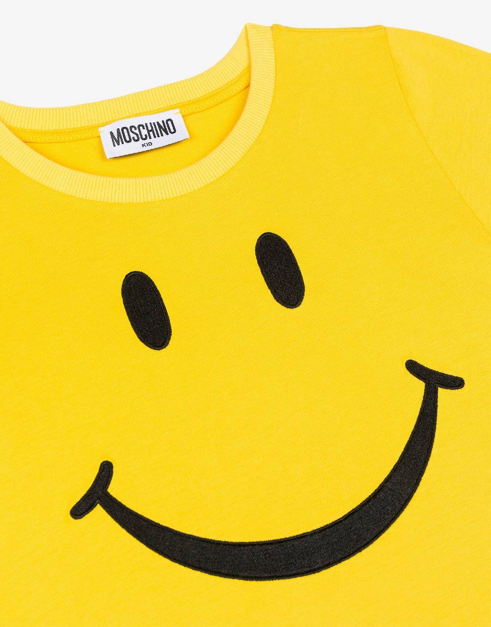 Love Moschino T-shirt in jersey Smiley® Embroidery Offerte