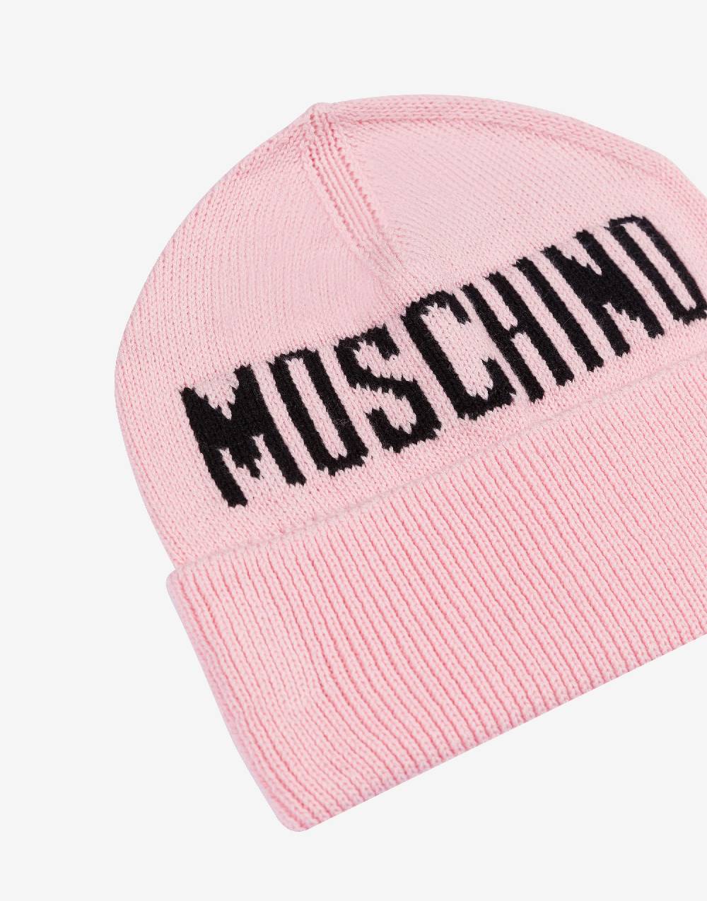 Love Moschino Cappello in maglia con logo Negozio