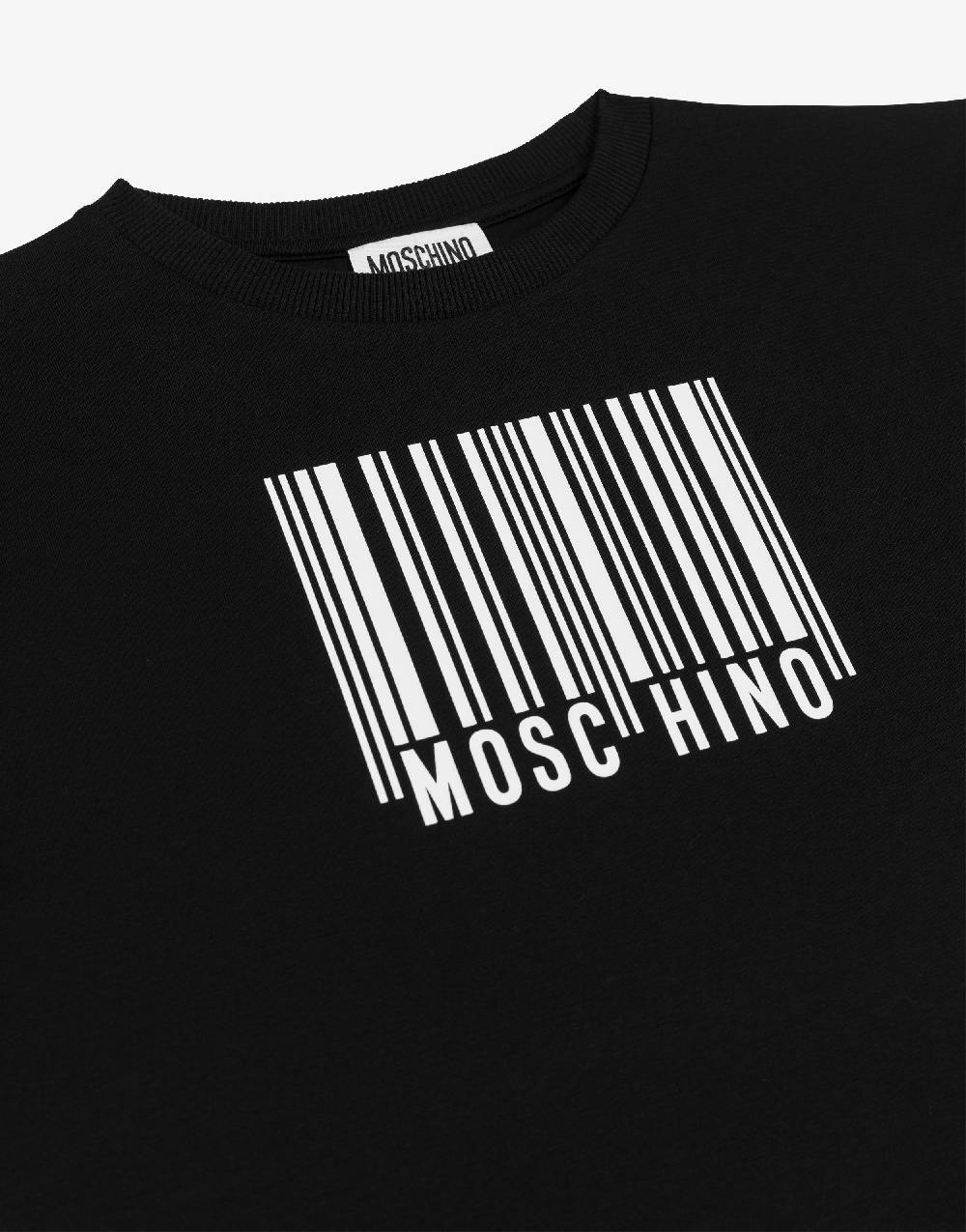 Love Moschino Maxi t-shirt in jersey Barcode Logo In Saldo
