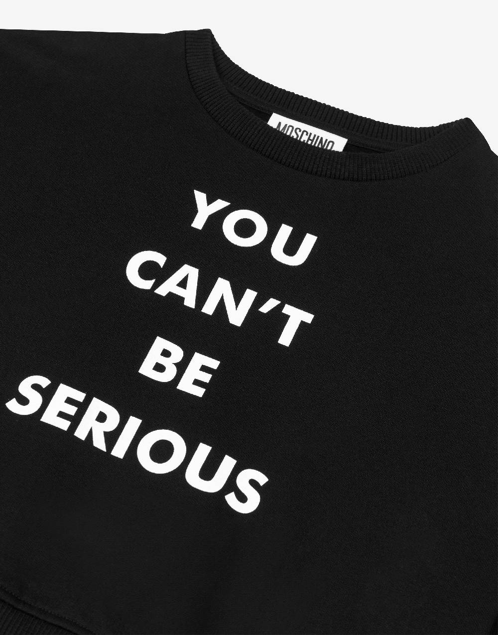 Love Moschino Felpa in cotone You Can't Be Serious Italy