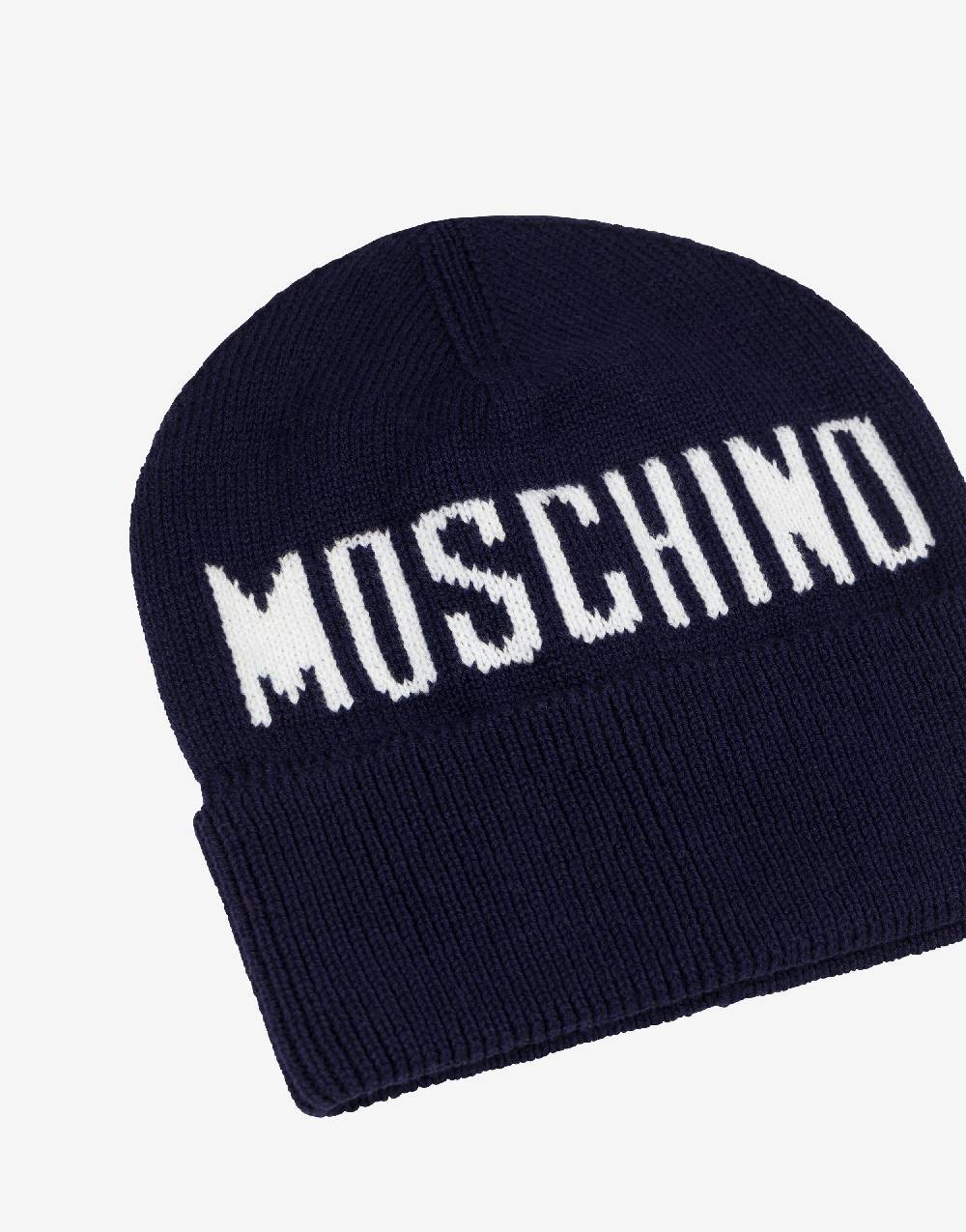 Love Moschino Cappello in maglia con logo Promozione