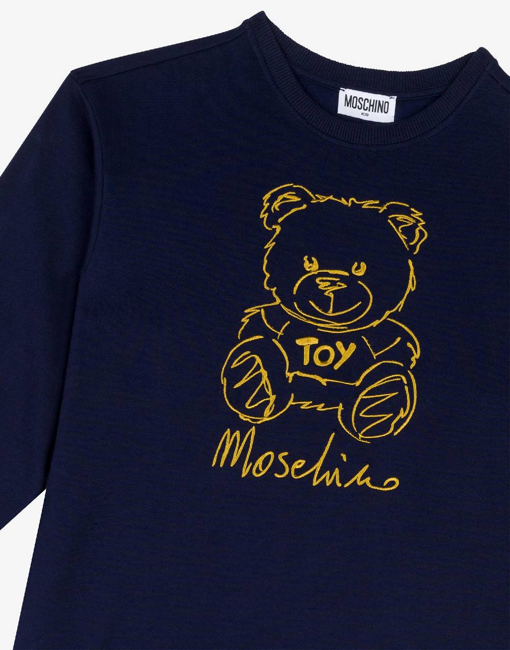 Love Moschino Abito in felpa Teddy Embroidery Pezzi Unici
