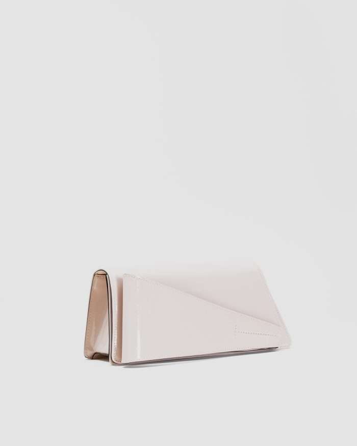 ﻿LUCIANO PADOVAN Borsa Kim pochette in pelle verniciata nude Borse pochette eleganti - Luciano Padovan Shop Online I Più Venduti