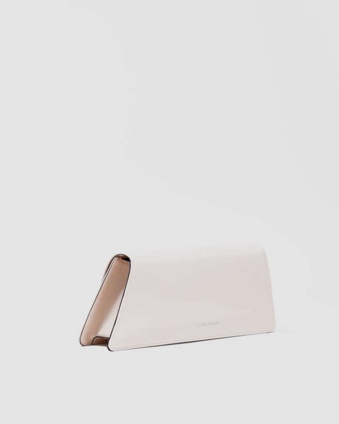 ﻿LUCIANO PADOVAN Borsa Kim pochette in pelle verniciata nude Borse pochette eleganti - Luciano Padovan Shop Online I Più Venduti