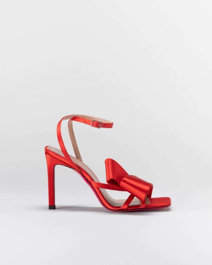 LUCIANO PADOVAN FLAKE LINE SANDALO NORA RASO ROSSO In Saldo
