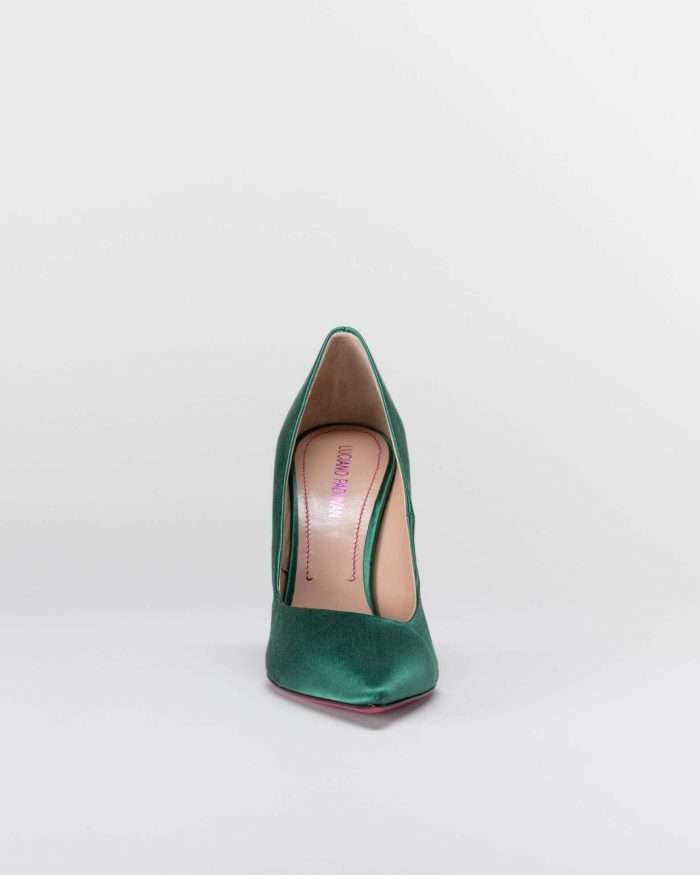 LUCIANO PADOVAN SIMPLE LINE DÉCOLLETÉ ROBIN RASO VERDE Vendita