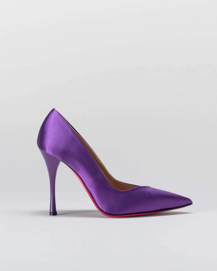 LUCIANO PADOVAN SIMPLE LINE DÉCOLLETÉ ROBIN RASO VIOLA Promozione