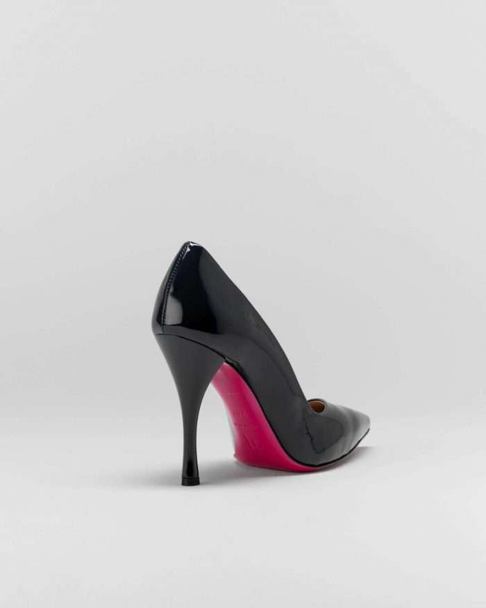 LUCIANO PADOVAN SIMPLE LINE DÉCOLLETÉ ROBIN PELLE VERNICIATA NERO- Luciano Padovan Online Shop Pezzi Unici
