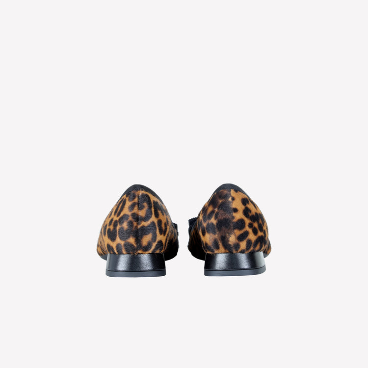 Roberto Festa DECOLLETE’ IN PELLE DI VITELLO STAMPA LEOPARDATA CON FIOCCO GROS GRAIN NERO SISKO Negozi Online