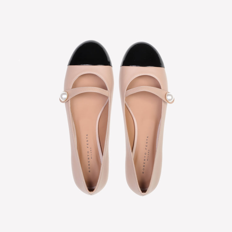 Roberto Festa BALLERINA MARY JANE NUDE CON PUNTALE IN VERNICE DIVY Shopping Online