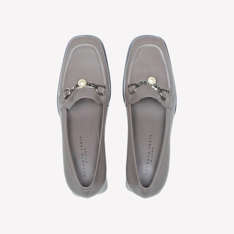 Roberto Festa MOCASSINO IN NAPPA ACACIA CON ACCESSORIO PERLA GERT Hotsell