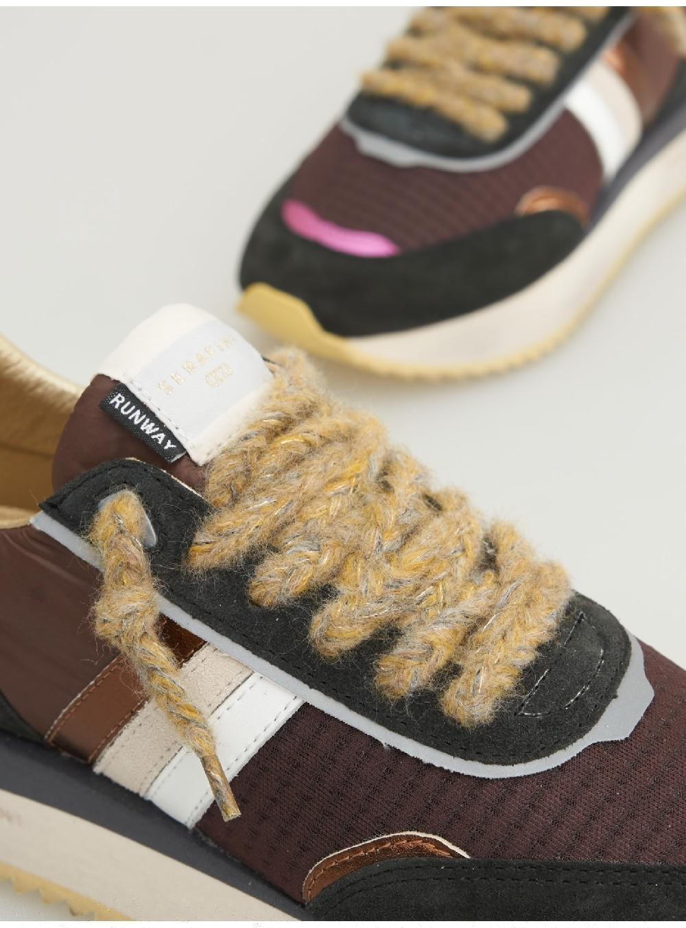 Serafini TORINO - BROWN BLACK YELLOW Serafini Shop Super sconto