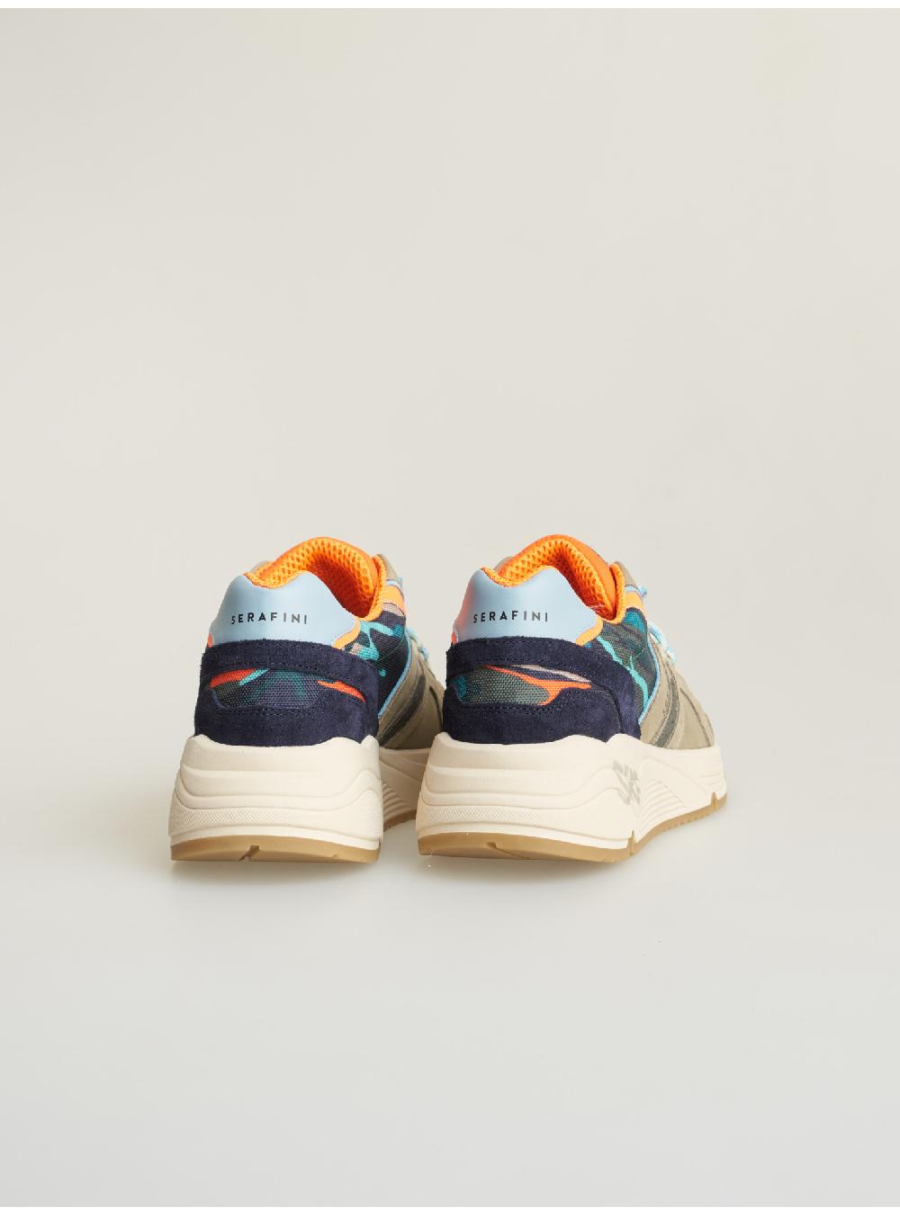 Serafini sneakers uomo in pelle scamosciato tessuto a rete nylon Serafini Shop Black Friday Prezzi