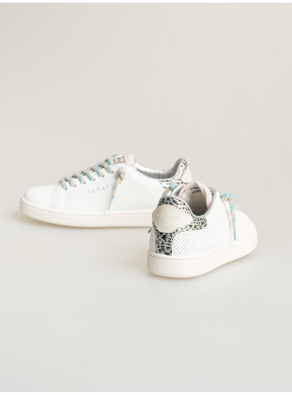 Serafini sneakers donna in pelle pelle laminata pelle perforata Serafini Shop Duty-free