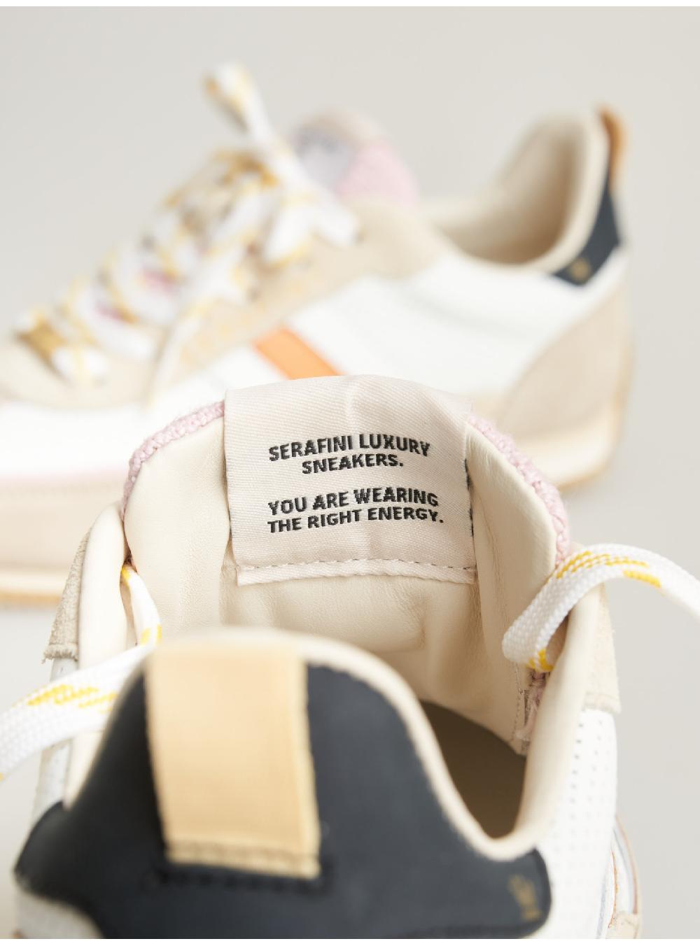 Serafini sneakers donna in pelle pelle perforata scamosciato tessuto Serafini Shop Sconti questo mese