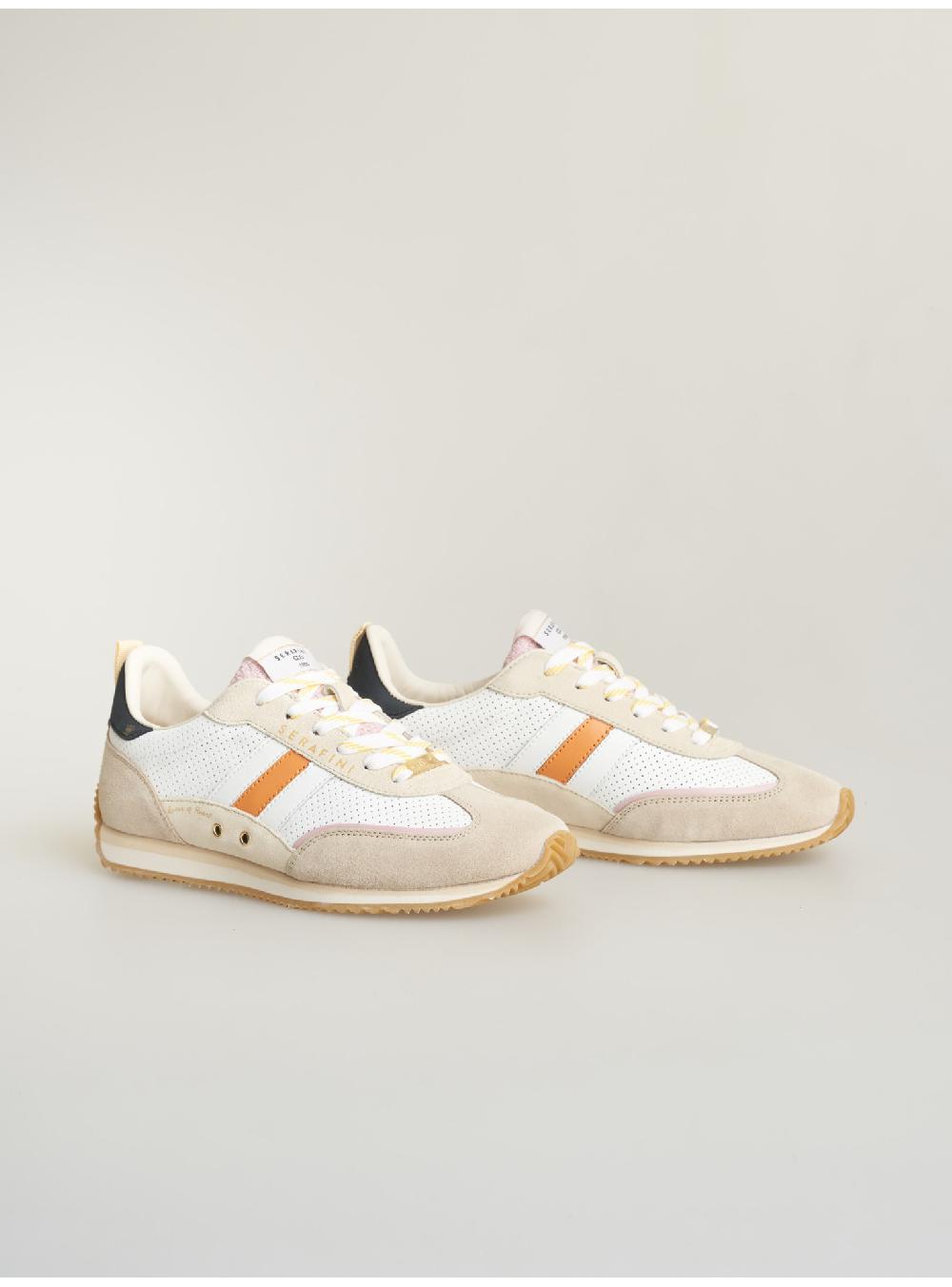 Serafini sneakers donna in pelle pelle perforata scamosciato tessuto Serafini Shop Sconti questo mese