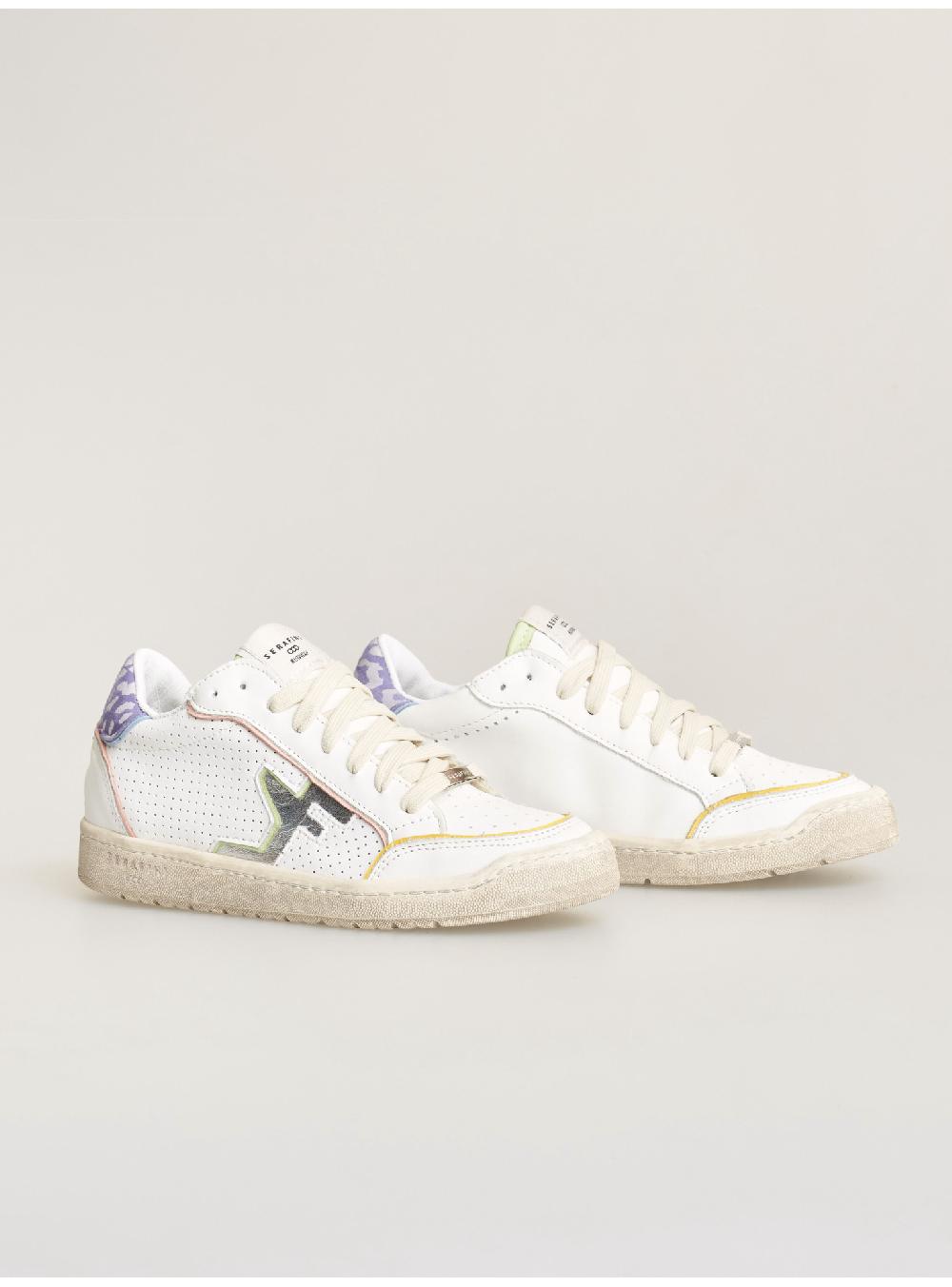 Serafini sneakers donna in pelle pelle laminata pelle perforata Serafini Shop 2025