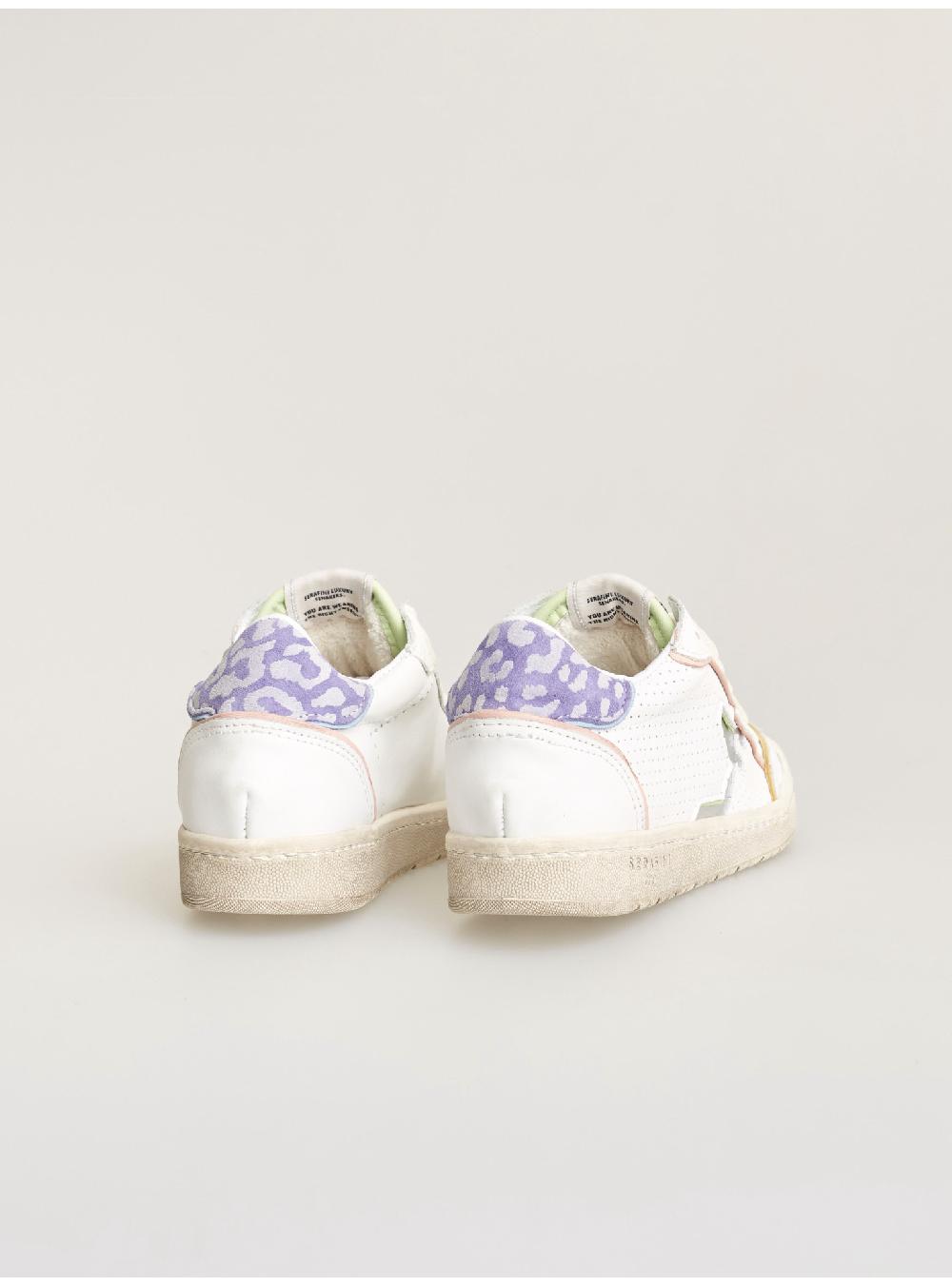 Serafini sneakers donna in pelle pelle laminata pelle perforata Serafini Shop 2025