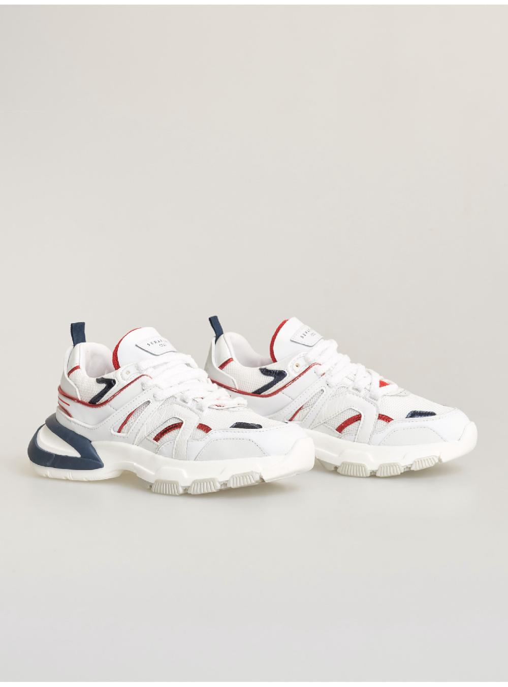 Serafini sneakers donna in pelle pelle laminata tessuto a rete Serafini Shop Italy