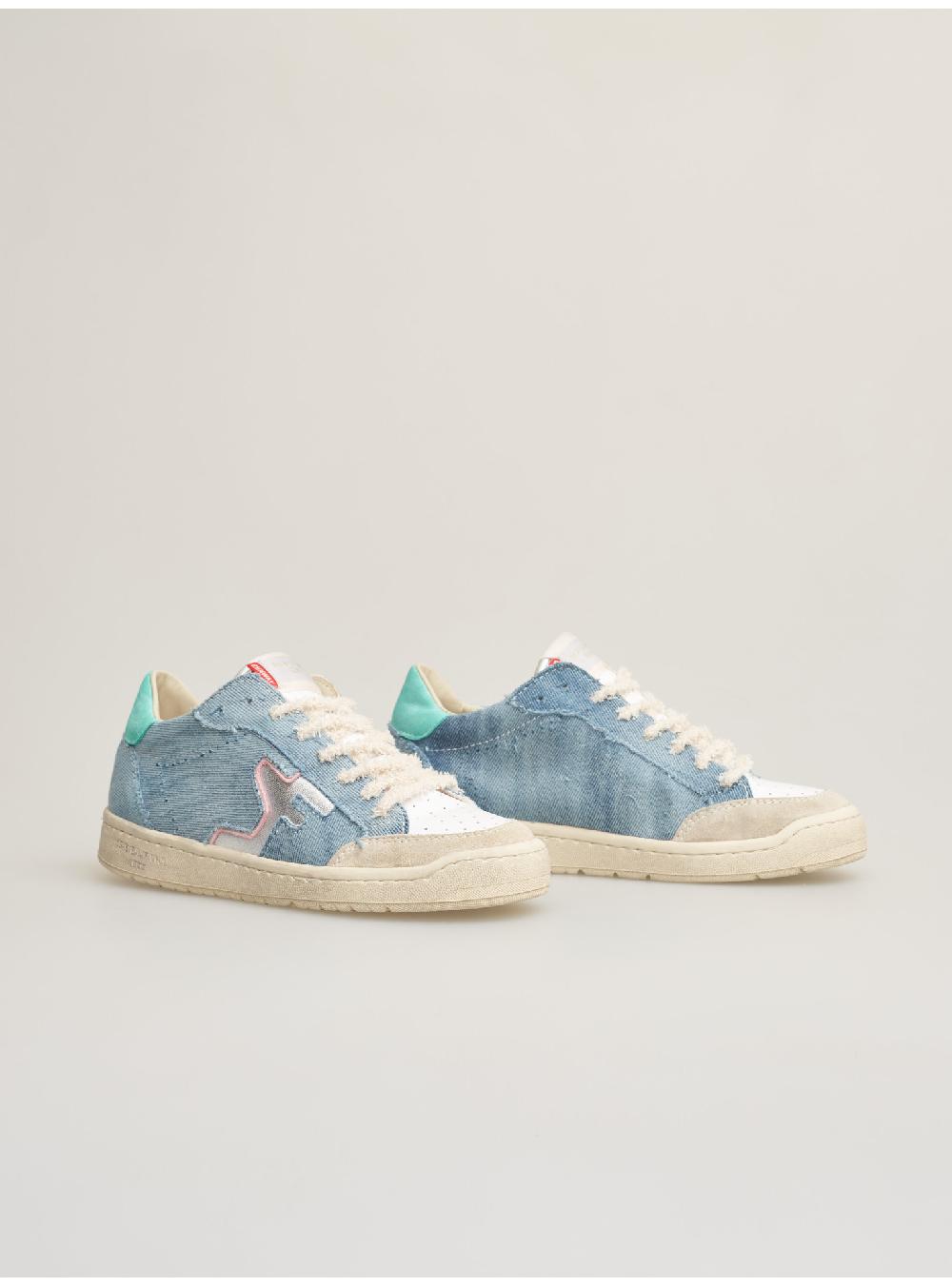 Serafini SAN DIEGO LOW - JEANS WHITE GREEN Serafini Shop Offerta migliore