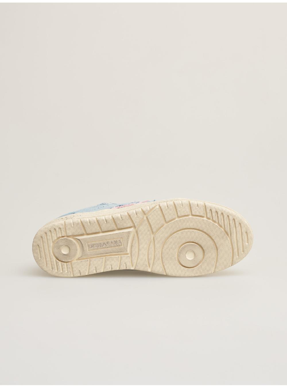 Serafini SAN DIEGO LOW - JEANS WHITE GREEN Serafini Shop Offerta migliore
