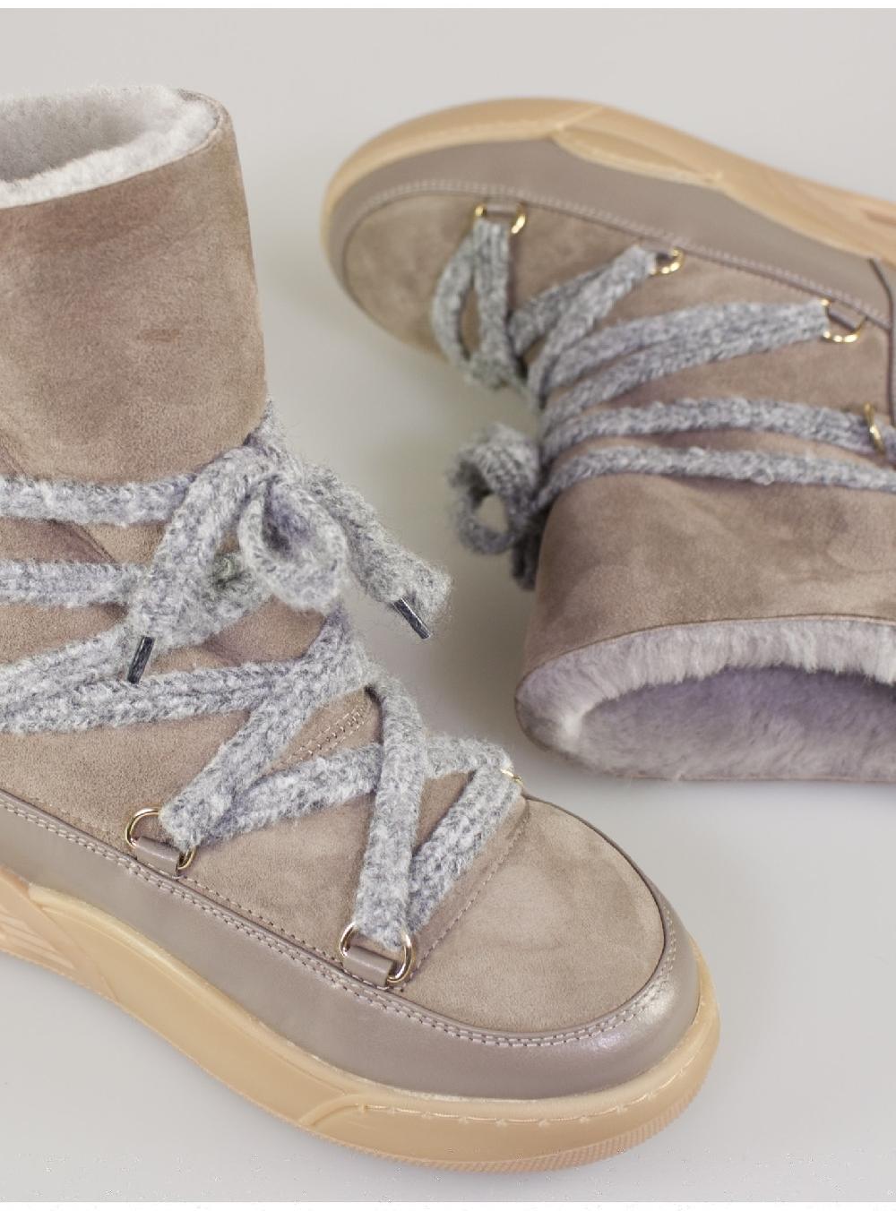 Serafini boots donna in shearling scamosciato Serafini Shop Offerte stagionali