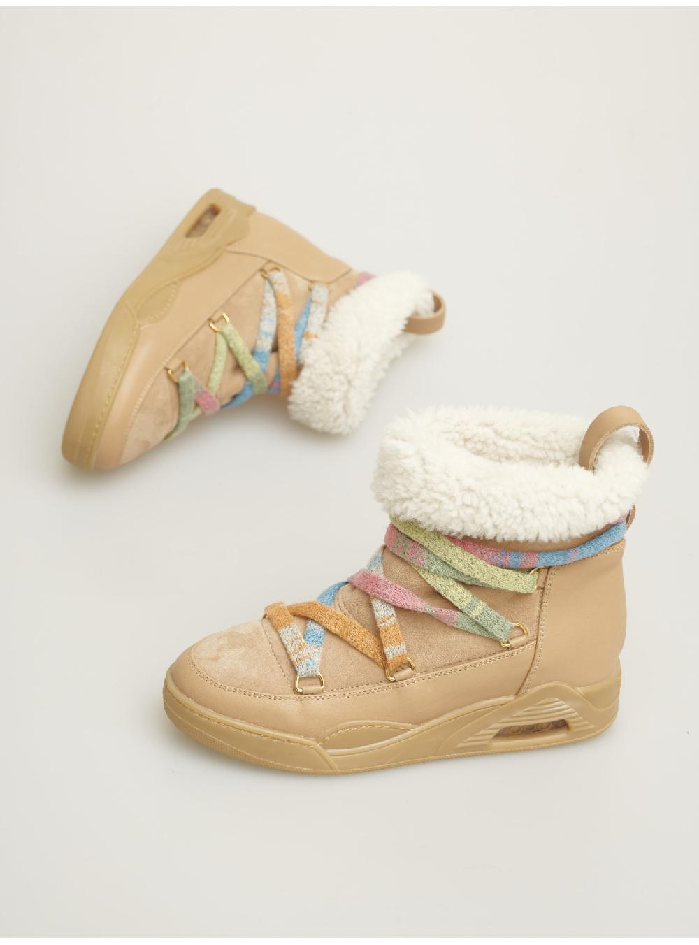 Serafini boots donna in shearling scamosciato Serafini Shop Liquidazione