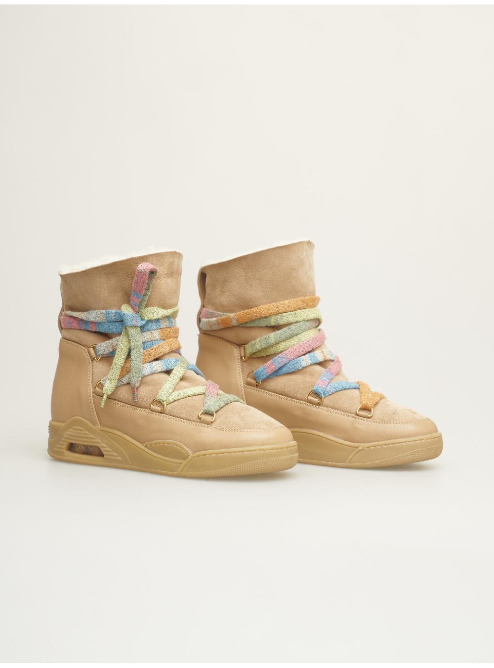 Serafini boots donna in shearling scamosciato Serafini Shop Liquidazione