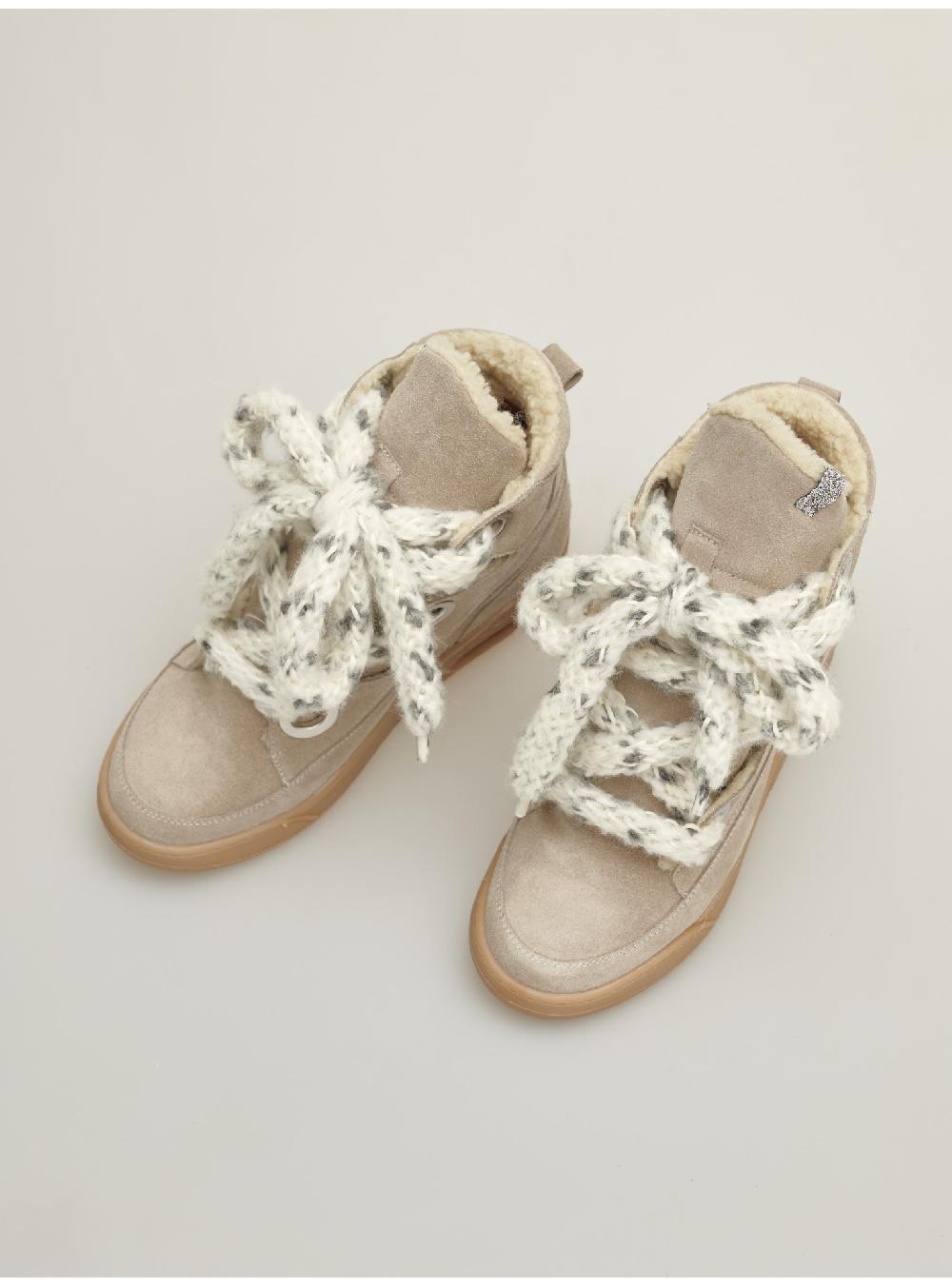 Serafini zeppa interna donna in pelle scamosciato pelle laminata Serafini Shop Offerte giornaliere
