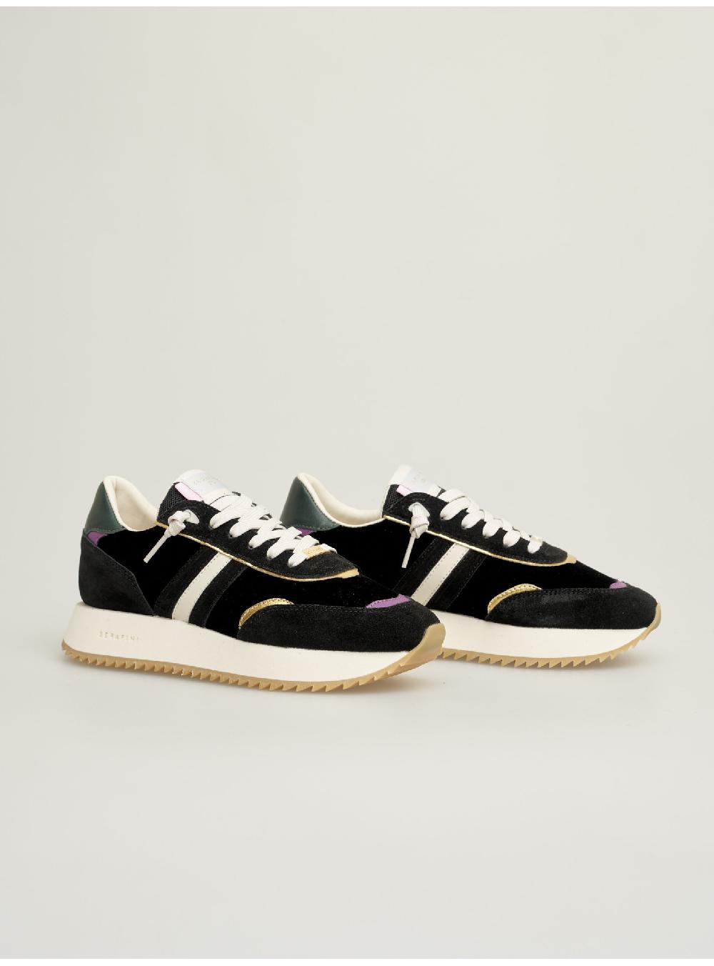 Serafini sneakers donna in velluto scamosciato pelle laminata pelle tessuto Serafini Shop Offerte speciali