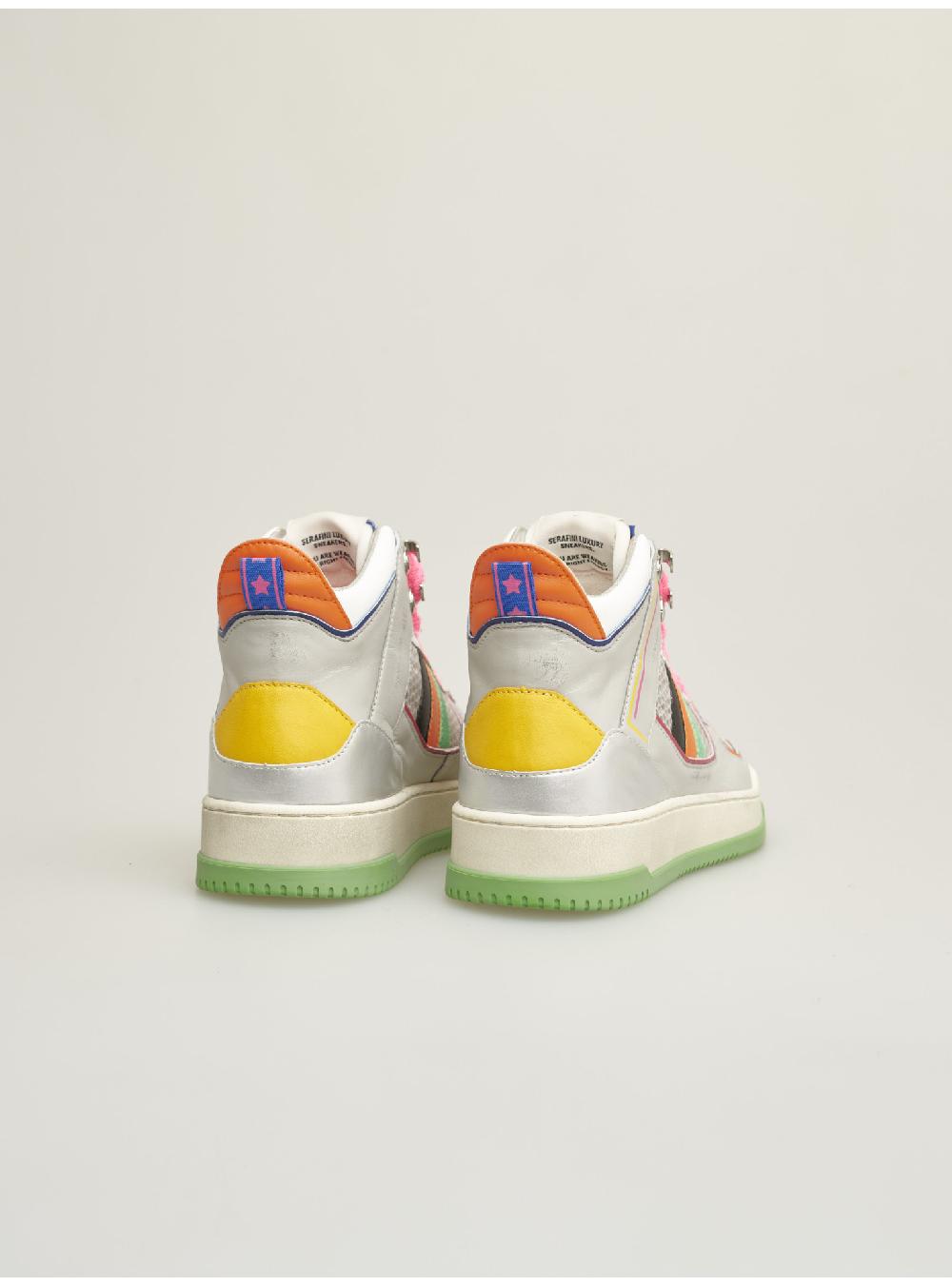 Serafini sneakers donna in pelle pelle laminata scamosciato tessuto a rete Serafini Shop Super sconto