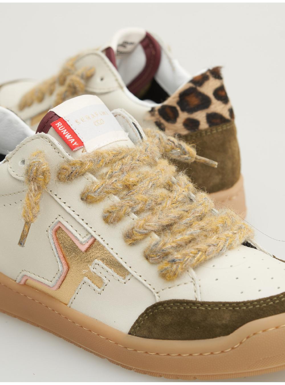 Serafini SAN DIEGO LOW - MILK OLIVE LEOPARD Serafini Shop Sconti questo mese