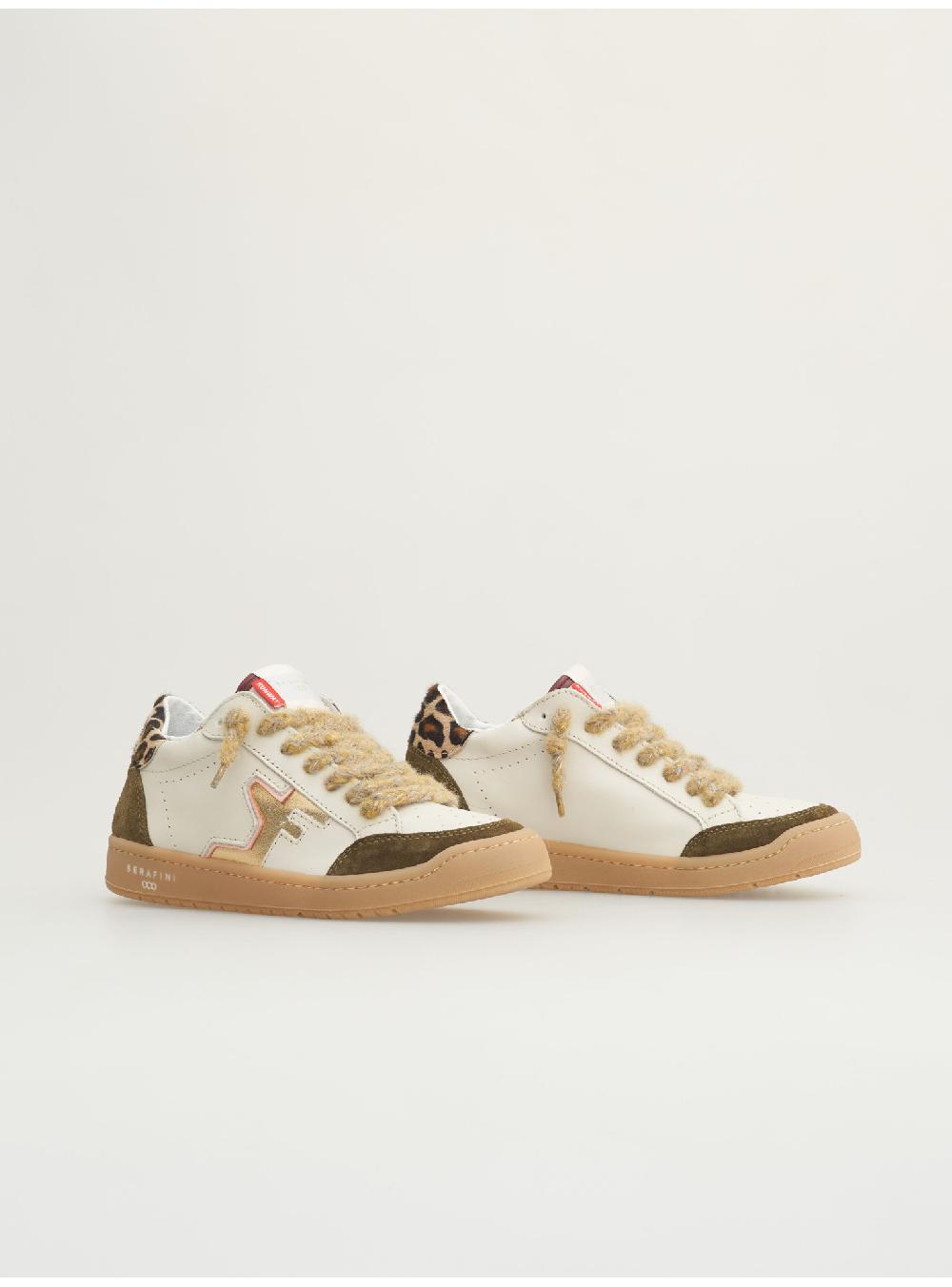 Serafini SAN DIEGO LOW - MILK OLIVE LEOPARD Serafini Shop Sconti questo mese