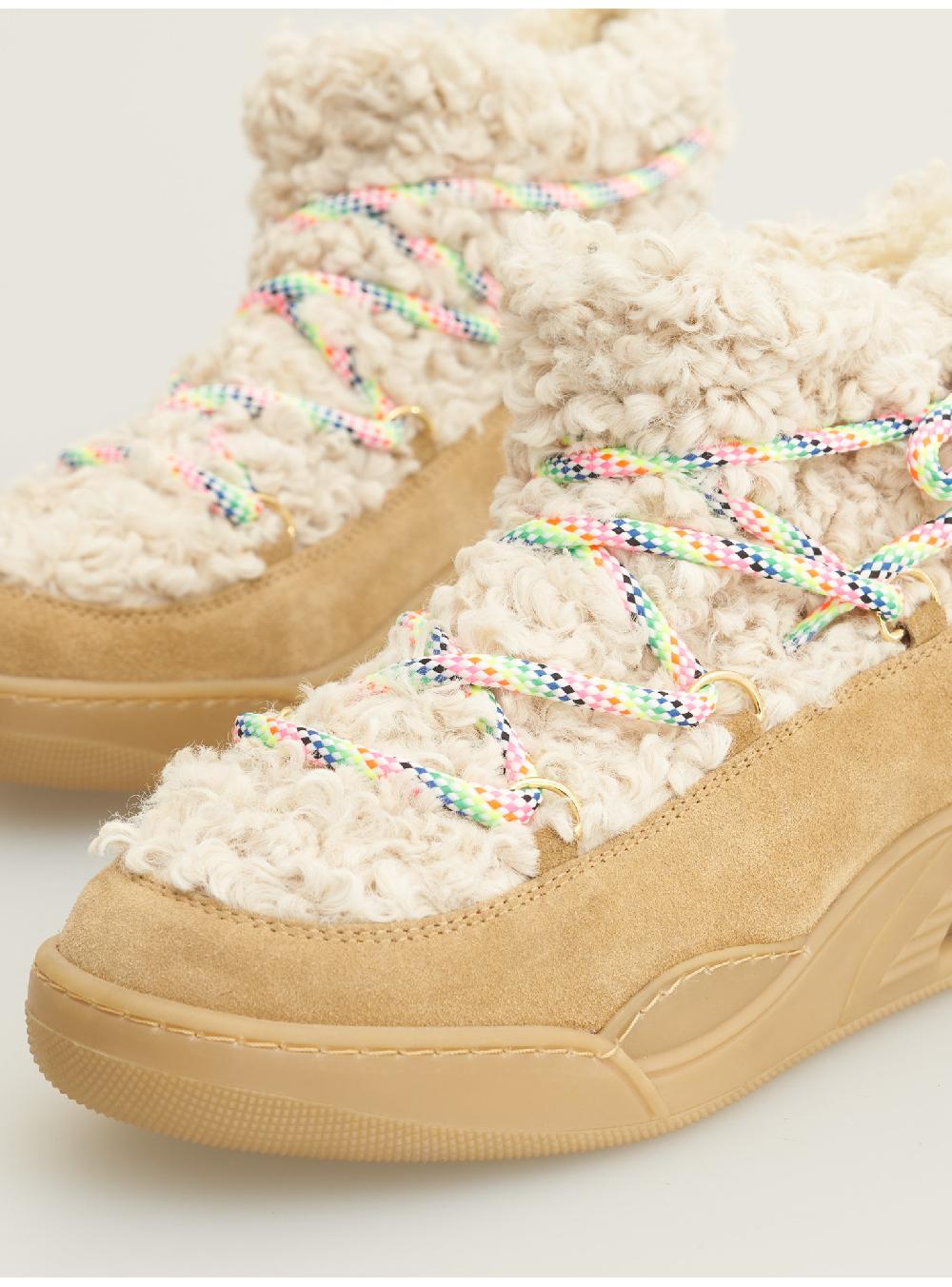 Serafini MOON CUT LOW - ECO-ASTRAKAN BEIGE GRANOLA Serafini Shop In Linea