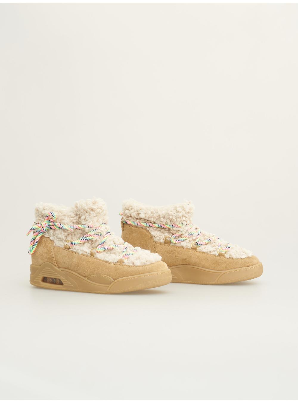 Serafini MOON CUT LOW - ECO-ASTRAKAN BEIGE GRANOLA Serafini Shop In Linea