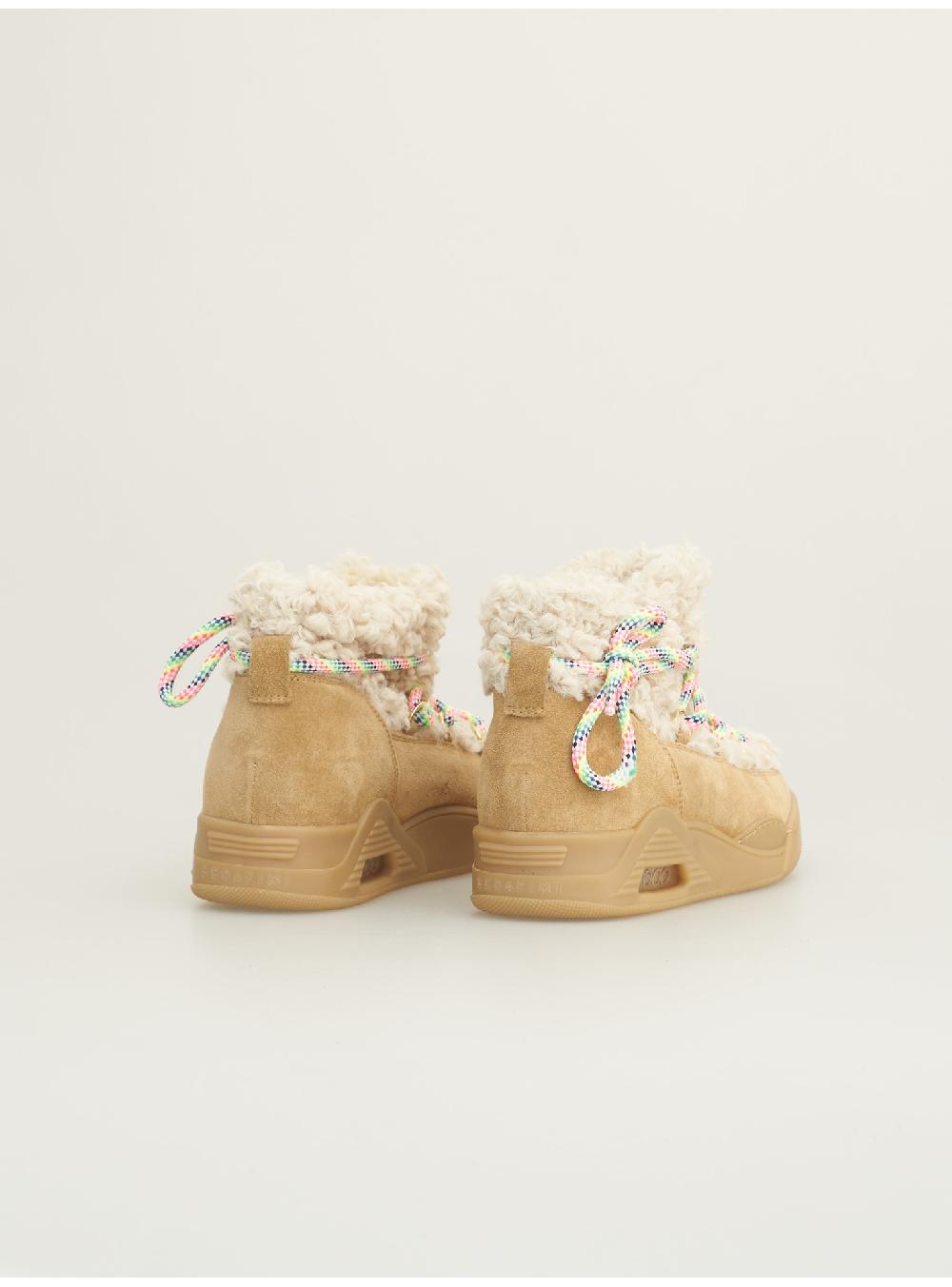 Serafini MOON CUT LOW - ECO-ASTRAKAN BEIGE GRANOLA Serafini Shop In Linea