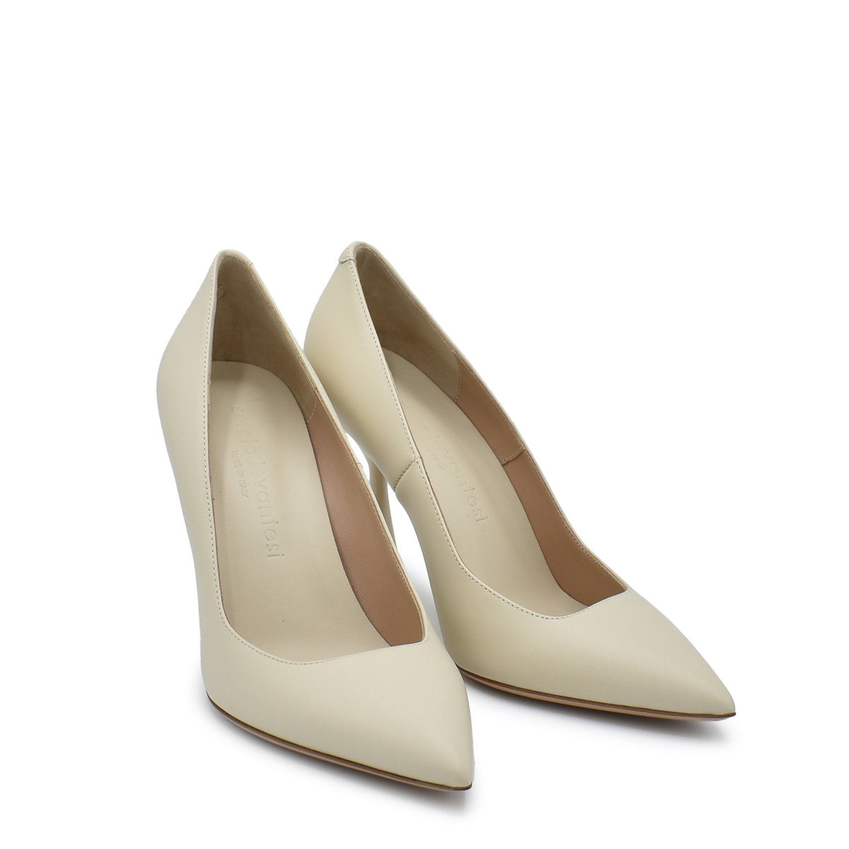 Sergio Levantesi Kira. Cachemire dune calf leather pumps Offerta