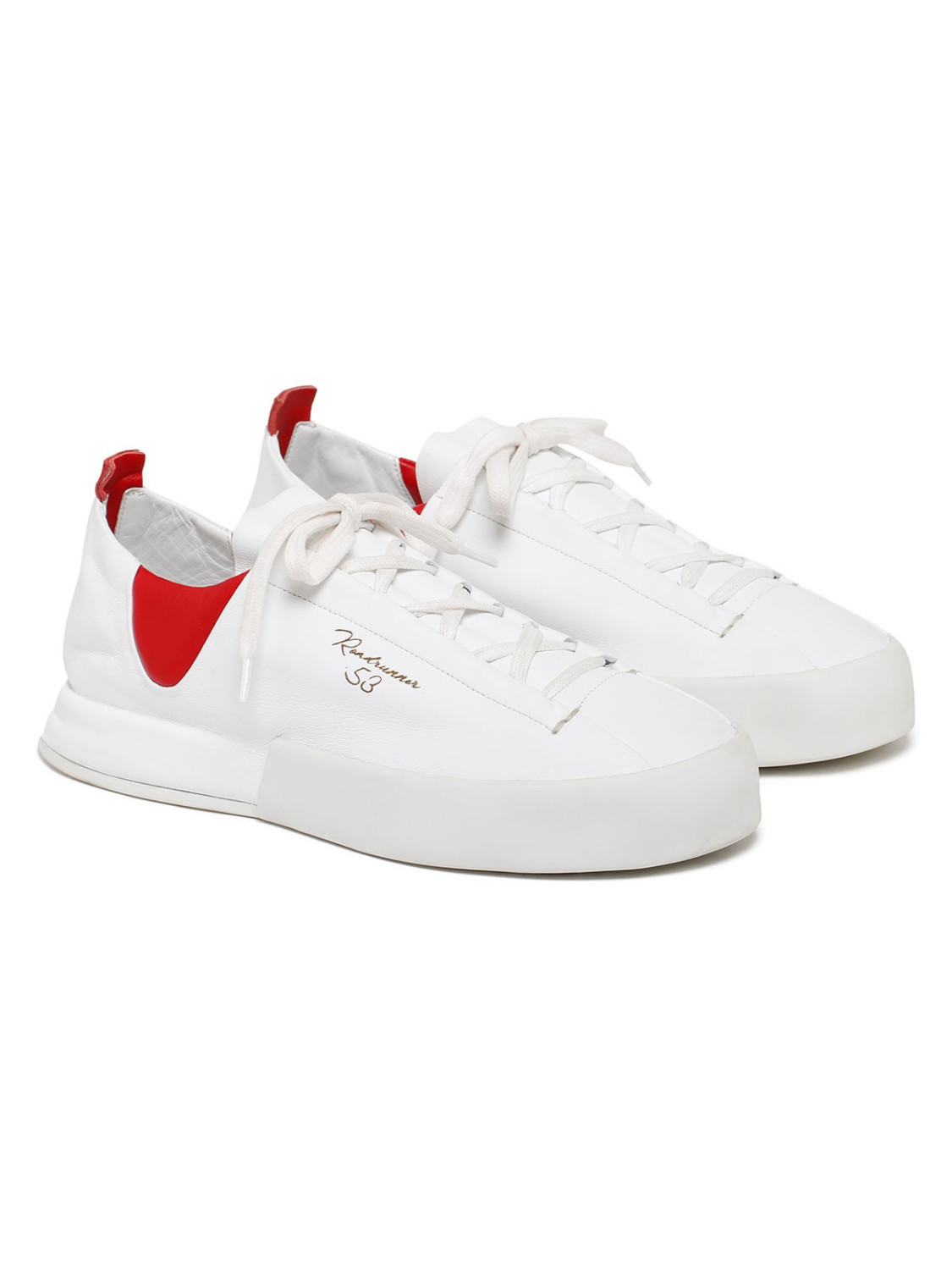 ﻿Silvano Sassetti Sneakers Lavelli bianco e rosso I Più Venduti